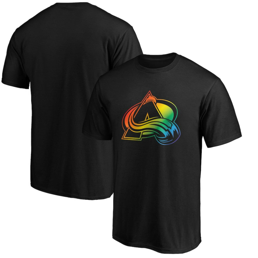 Colorado Avalanche Team Pride Logo T-Shirt - Black | NHL discount