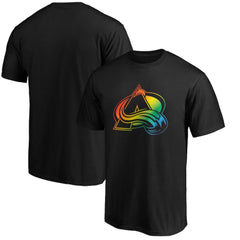 Colorado Avalanche Team Pride Logo T-Shirt - Black | NHL discount