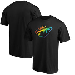 Minnesota Wild Team Pride Logo T-Shirt - Black | NHL sale
