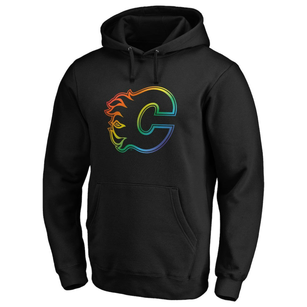 Calgary Flames Team Pride Logo Pullover Hoodie - Black | NHL online
