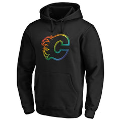 Calgary Flames Team Pride Logo Pullover Hoodie - Black | NHL online