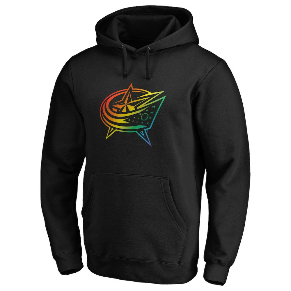 Columbus Blue Jackets Team Pride Logo Pullover Hoodie - Black | NHL Lifestyle