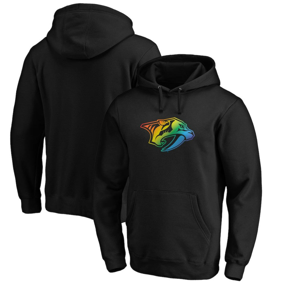 Nashville Predators Team Pride Logo Pullover Hoodie - Black | NHL Lifestyle