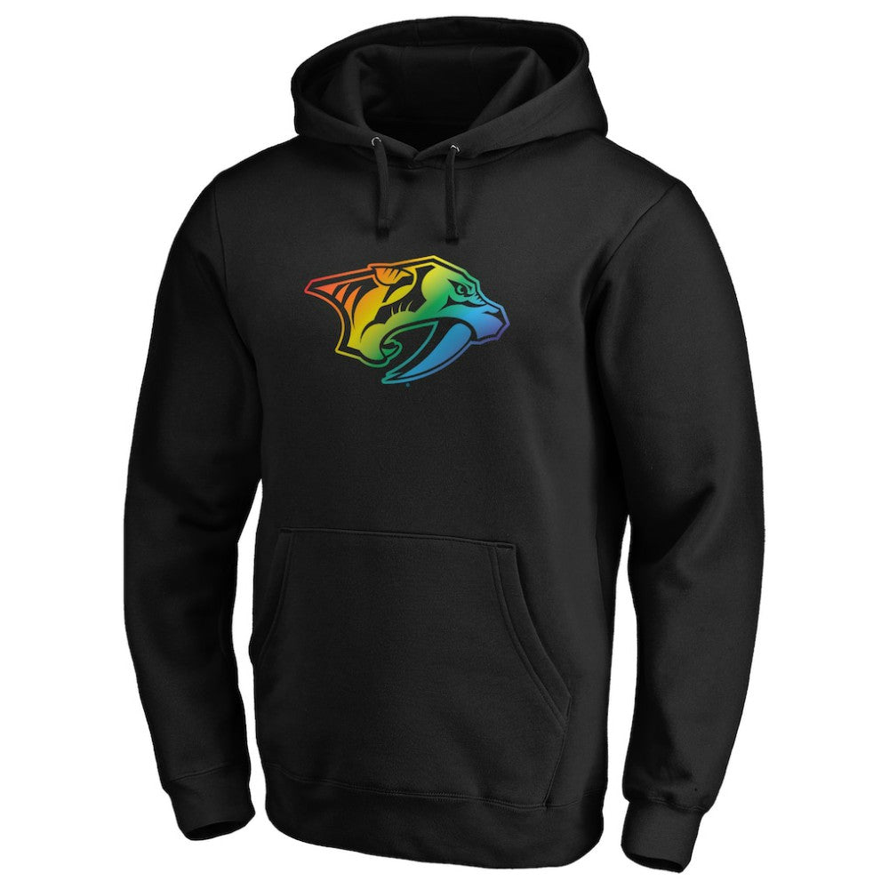 Nashville Predators Team Pride Logo Pullover Hoodie - Black | NHL Lifestyle