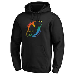 New Jersey Devils Team Pride Logo Pullover Hoodie - Black | NHL discount