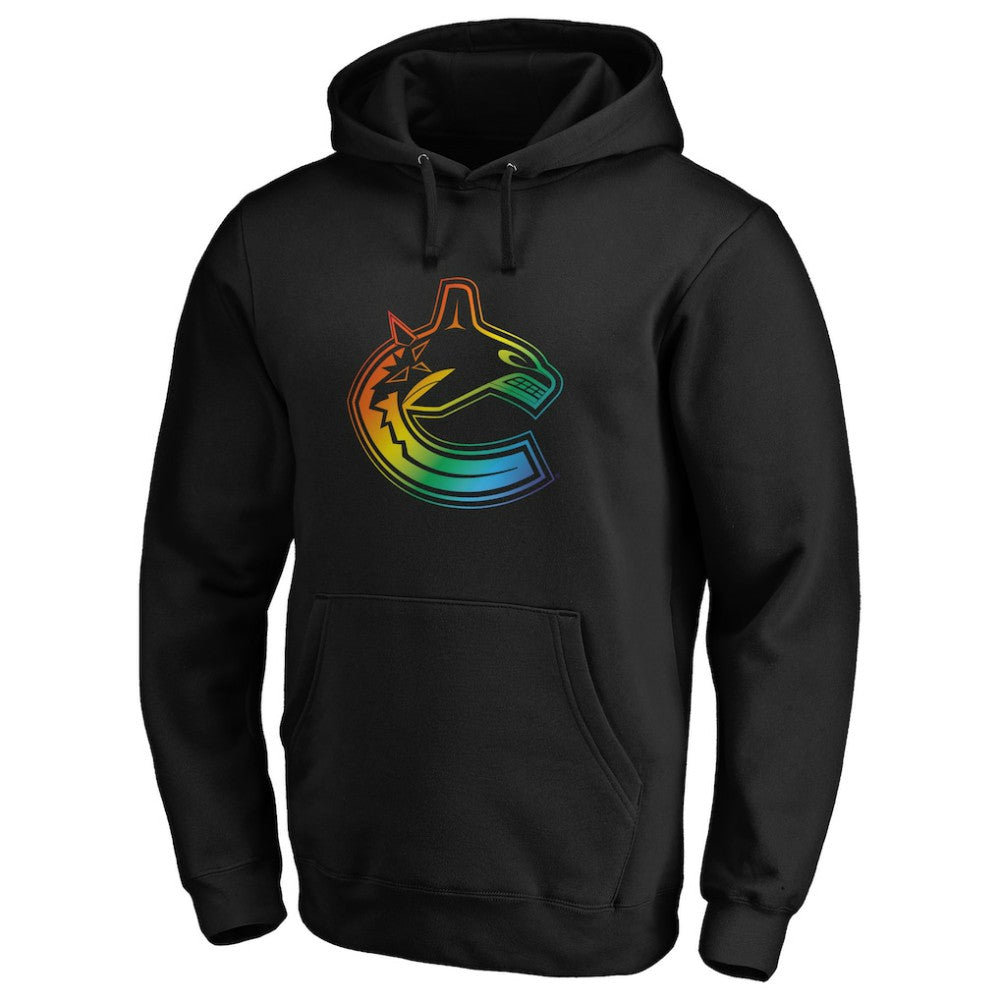 Vancouver Canucks Team Pride Logo Pullover Hoodie - Black | NHL on sale