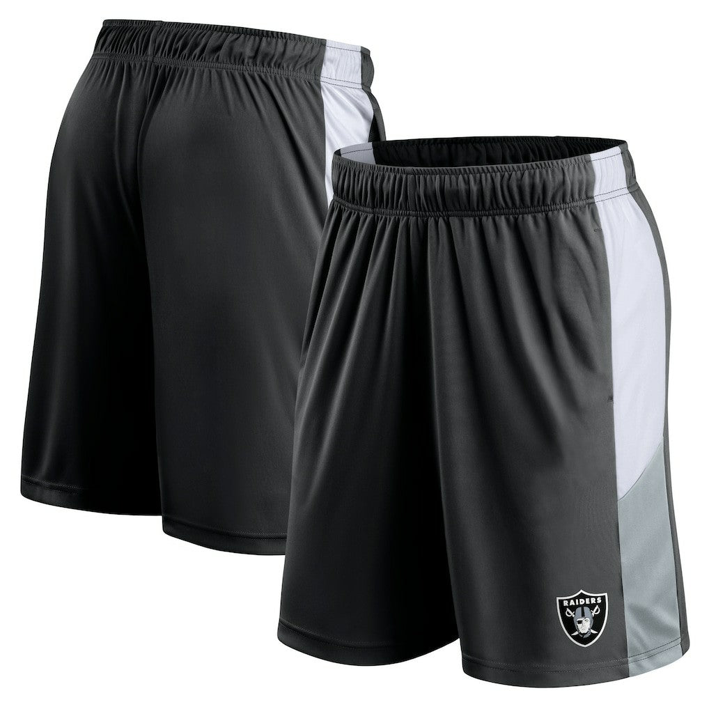 Las Vegas Raiders Prep Colorblock Shorts - Black - Fanatics