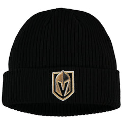 Vegas Golden Knights Fanatics Core Primary Logo Cuffed Knit Hat - Black | Fanatics discount