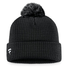 Pittsburgh Penguins Fanatics Primary Logo Cuffed Knit Hat with Pom - Black | Fanatics sale