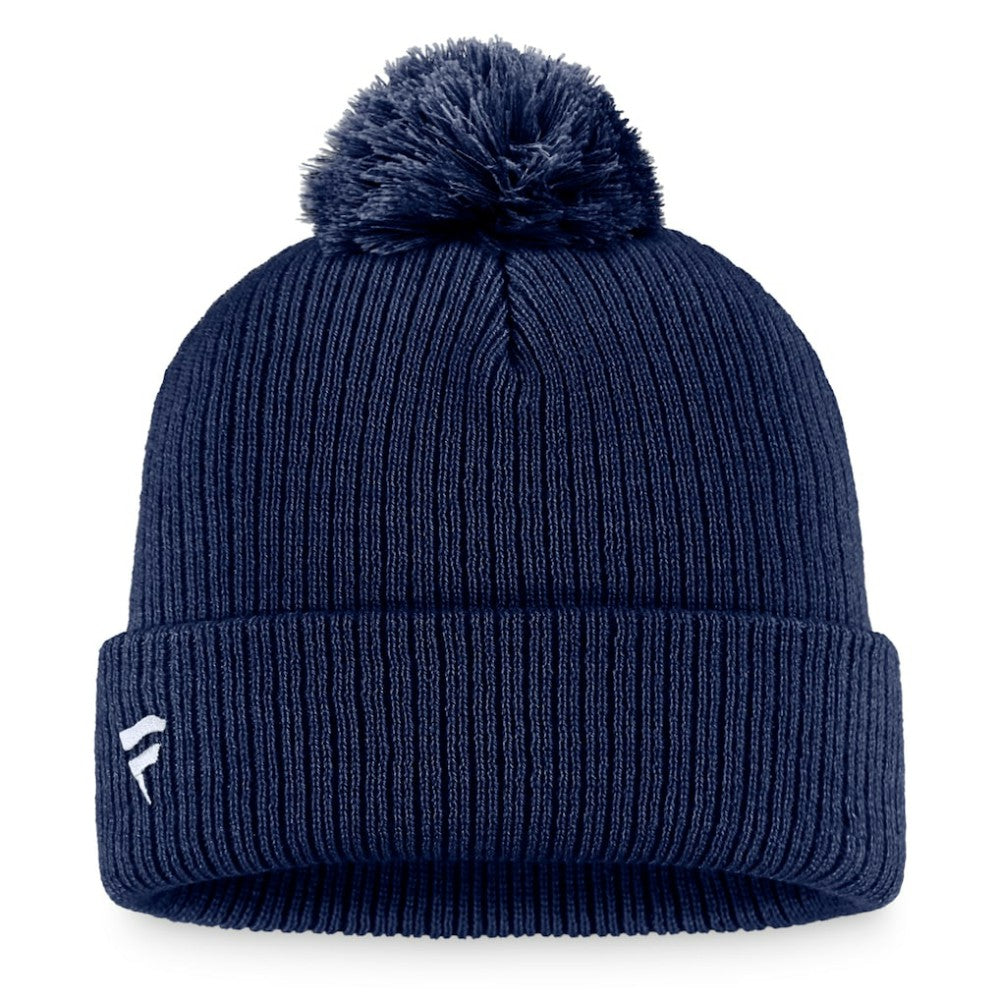St. Louis Blues Fanatics Primary Logo Cuffed Knit Hat with Pom - Navy | Fanatics discount