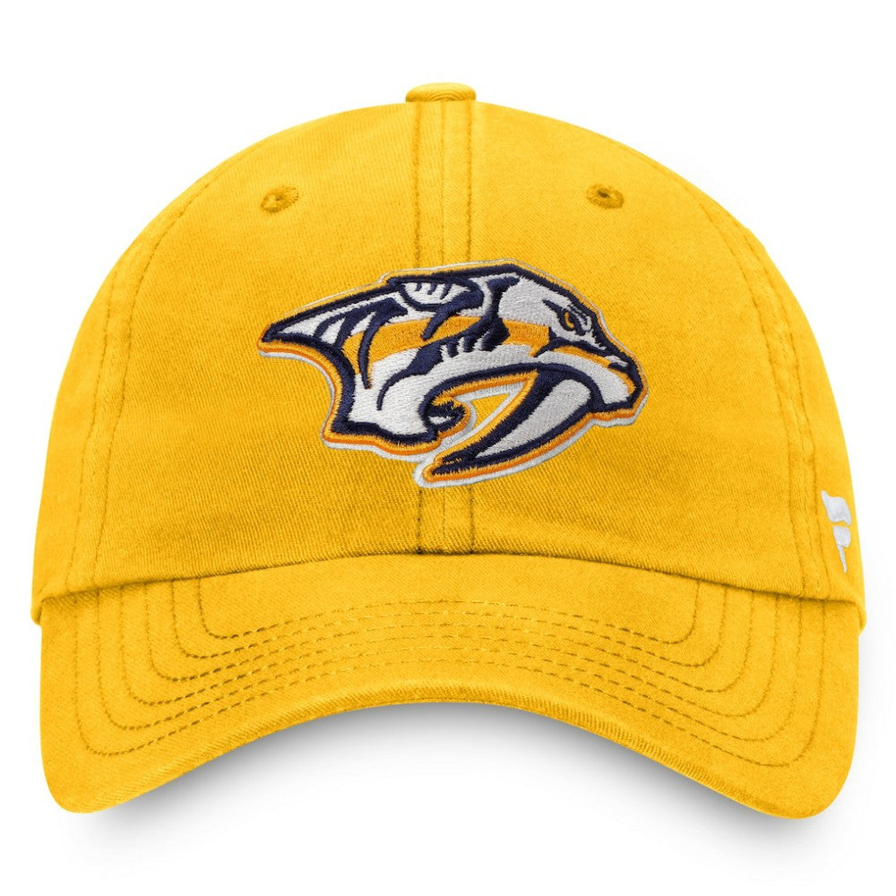 Nashville Predators Fanatics Core Primary Logo Adjustable Hat - Gold | Fanatics Clearance