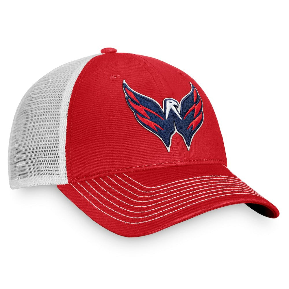 Washington Capitals Fanatics Core Primary Logo Trucker Adjustable Hat - Red/White | Fanatics on sale