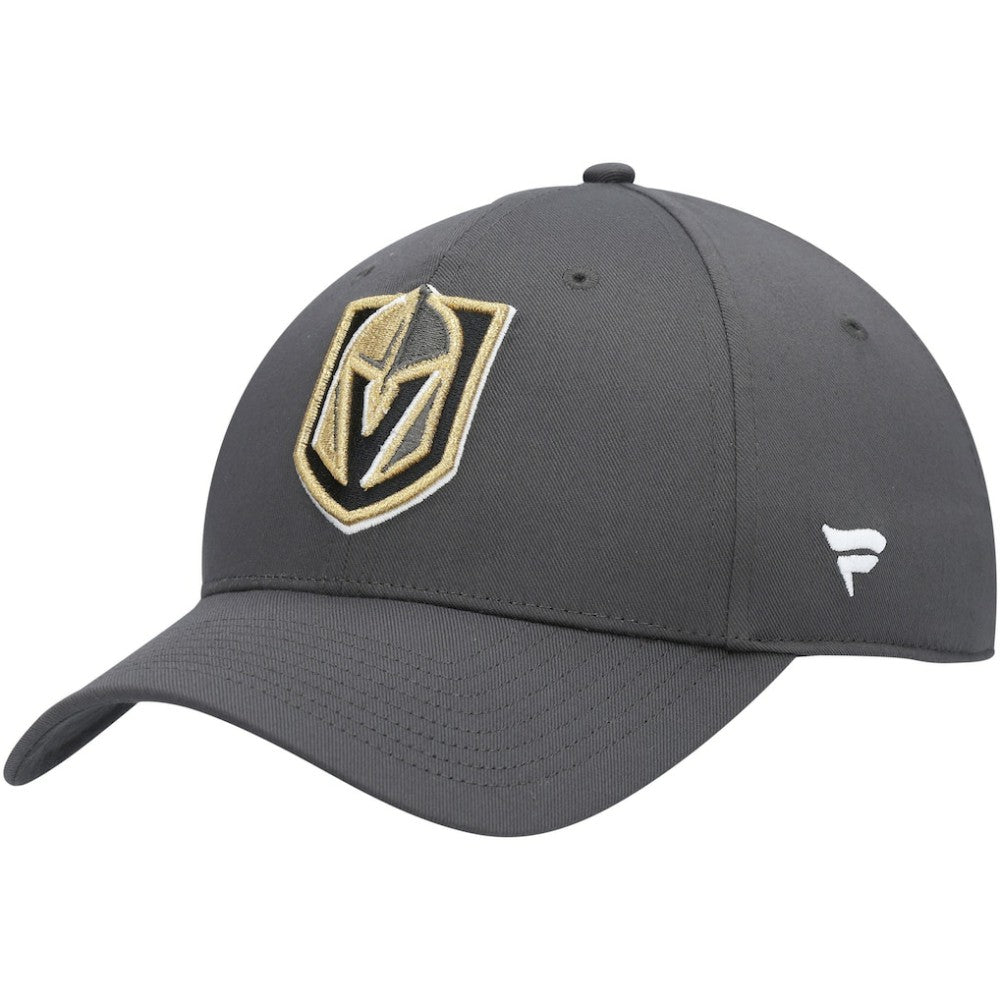 Vegas Golden Knights Fanatics Logo Core Adjustable Hat - Charcoal | Fanatics discount
