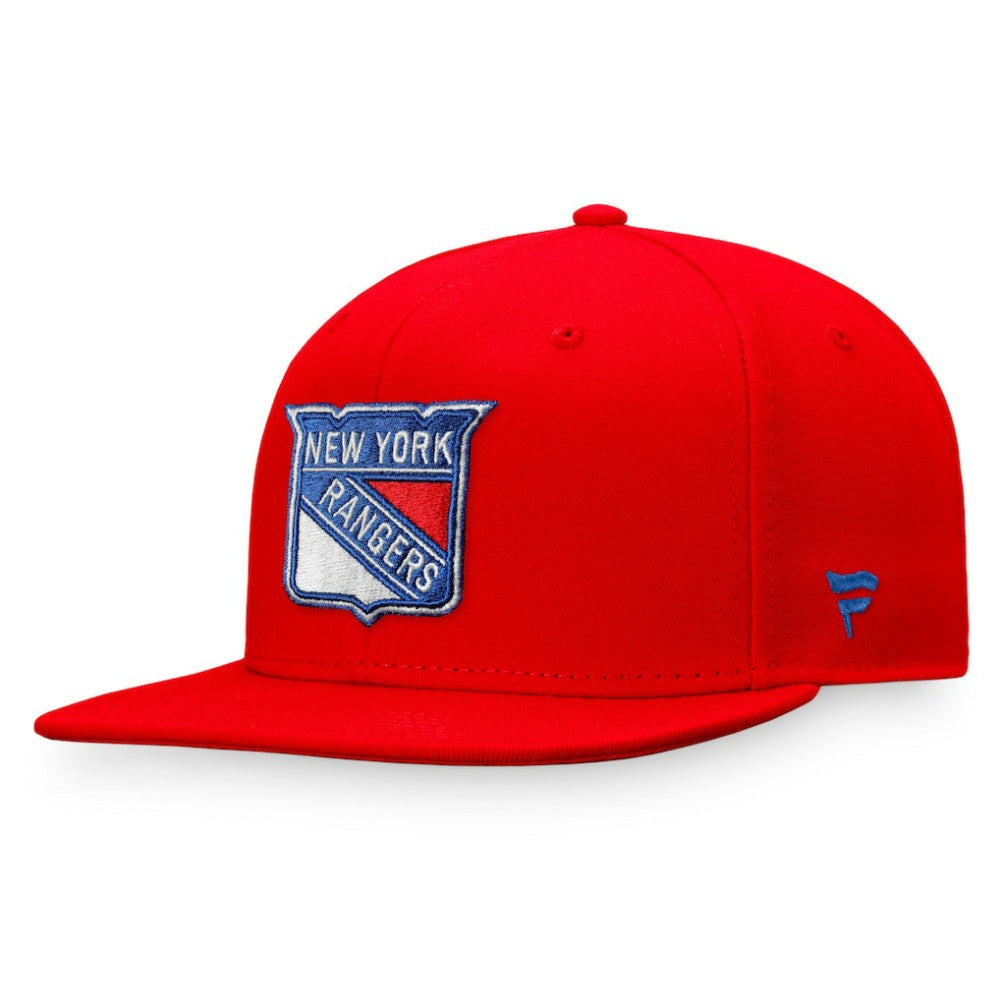 New York Rangers Fanatics Core Primary Logo Fitted Hat - Red | Fanatics discount