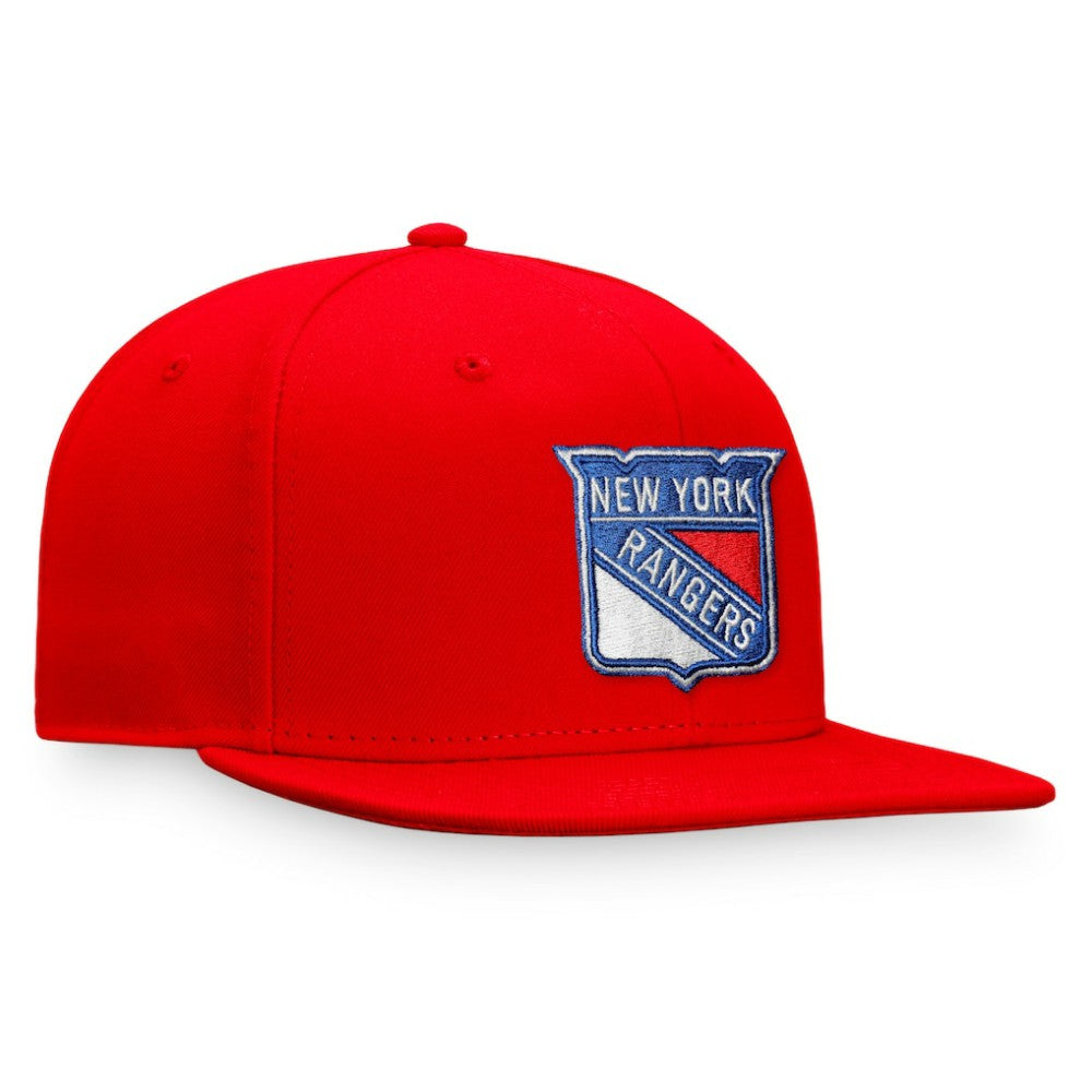 New York Rangers Fanatics Core Primary Logo Fitted Hat - Red | Fanatics discount