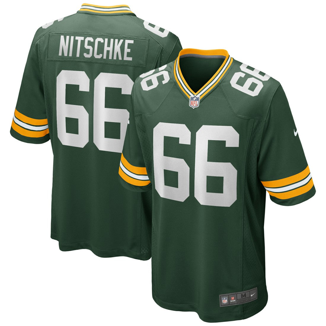 Ray Nitschke Green Bay Packers Game Retired Player Jersey - Green - Nike