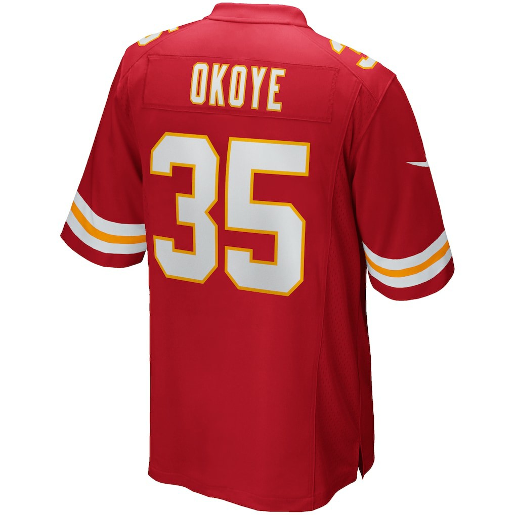 Christian Okoye Kansas City Chiefs Game Retired Player Jersey - Red - Nike