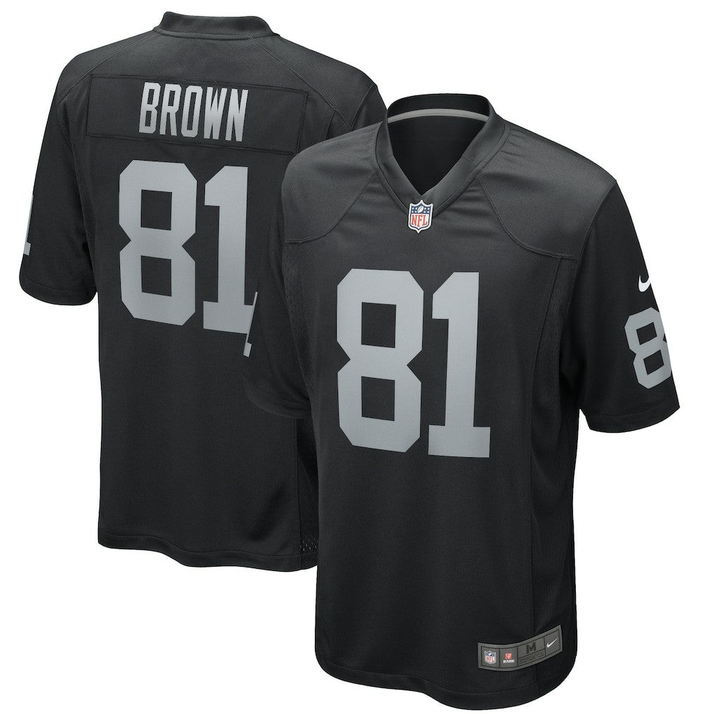 Tim Brown Las Vegas Raiders Game Retired Player Jersey - Black - Nike
