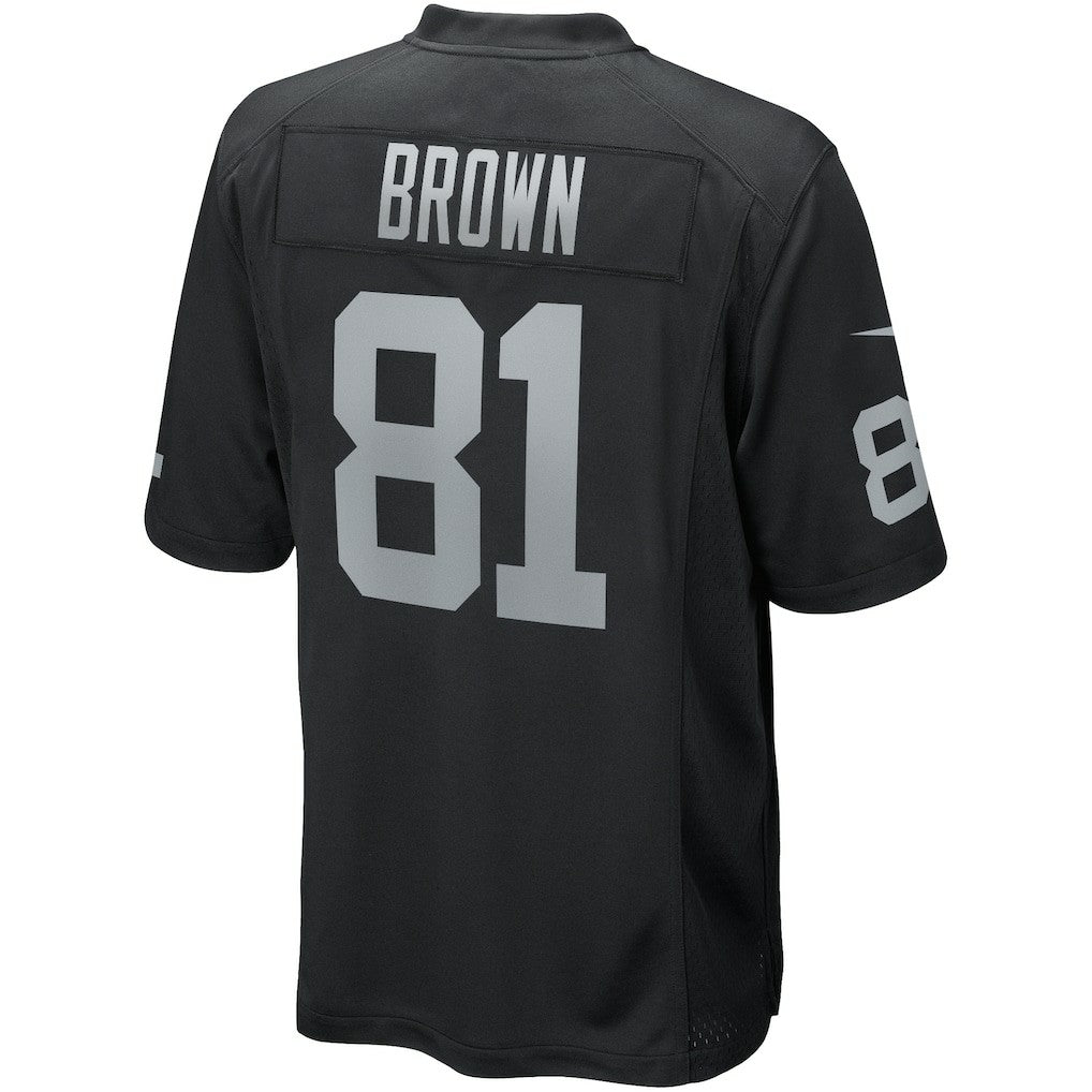 Tim Brown Las Vegas Raiders Game Retired Player Jersey - Black - Nike