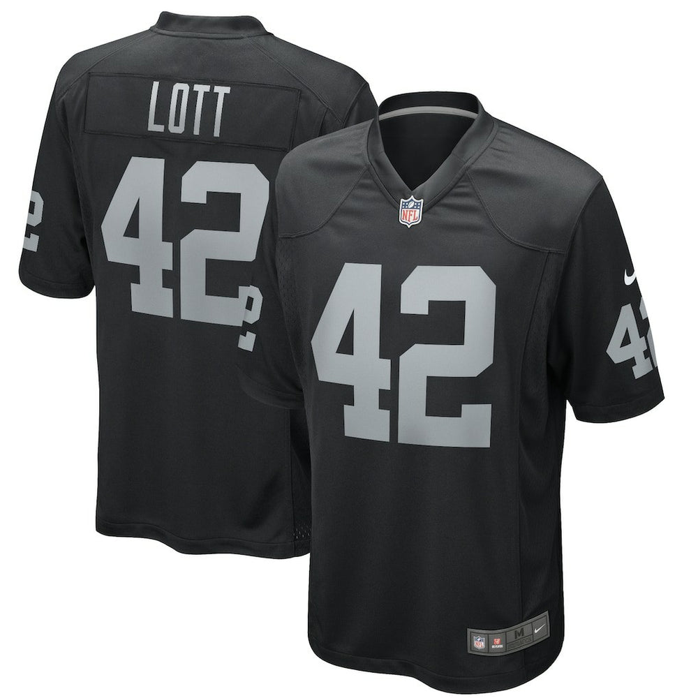 Ronnie Lott Las Vegas Raiders Game Retired Player Jersey - Black - Nike