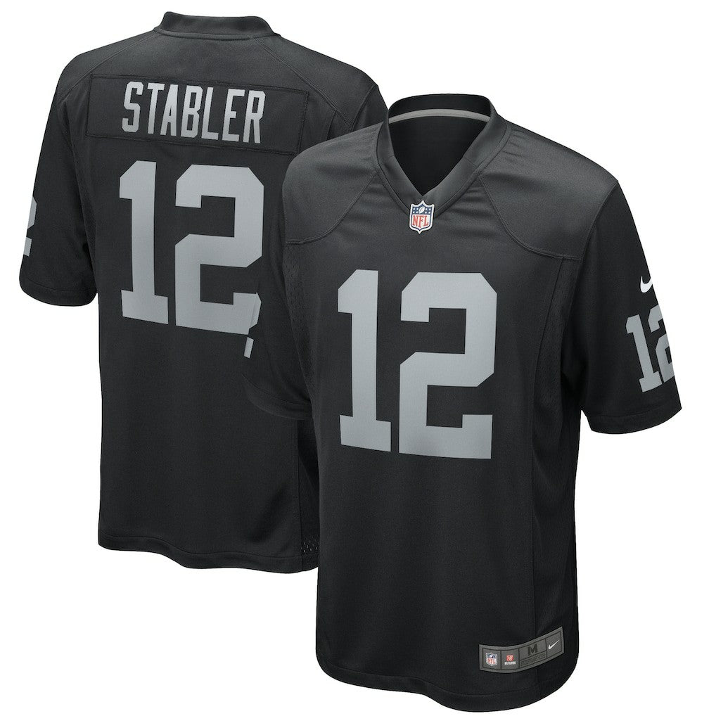 Ken Stabler Las Vegas Raiders Game Retired Player Jersey - Black - Nike