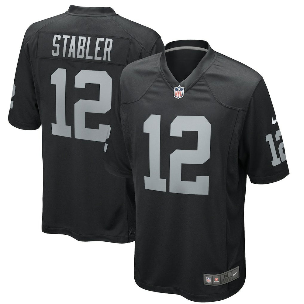 Ken Stabler Las Vegas Raiders Game Retired Player Jersey - Black - Nike