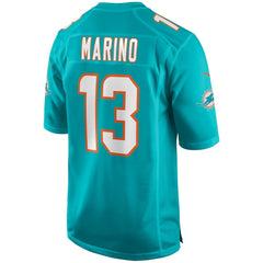 Dan Marino Miami Dolphins Game Retired Player Jersey - Aqua - Nike