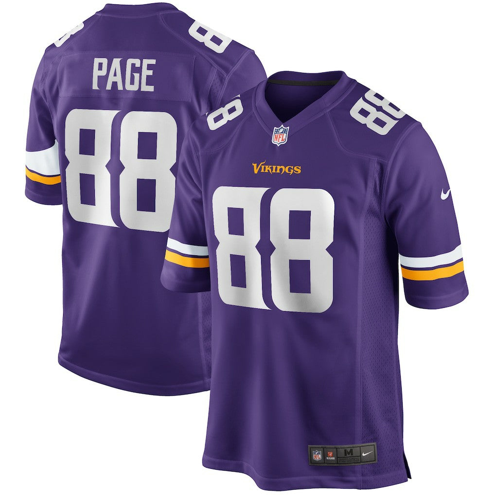 Alan Page Minnesota Vikings Game Retired Player Jersey - Purple - Nike