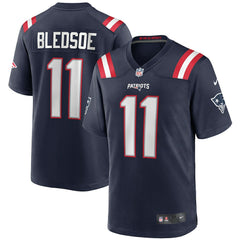 Drew Bledsoe New England Patriots Game Retired Player Jersey - Navy - Nike