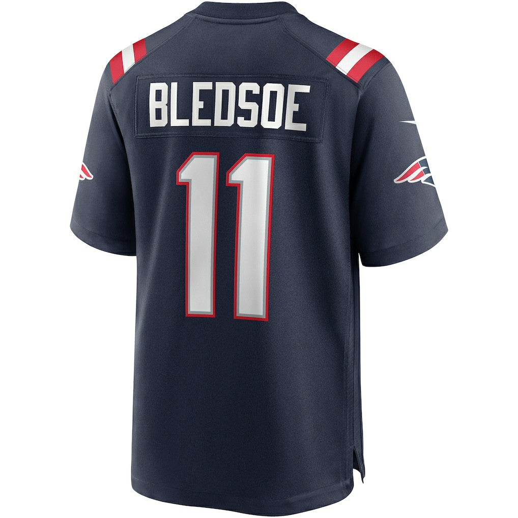 Drew Bledsoe New England Patriots Game Retired Player Jersey - Navy - Nike