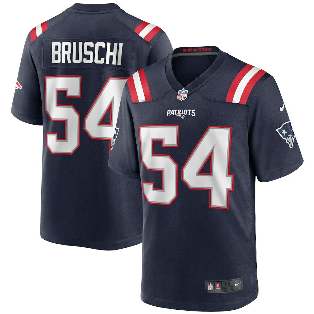 Tedy Bruschi New England Patriots Game Retired Player Jersey - Navy - Nike