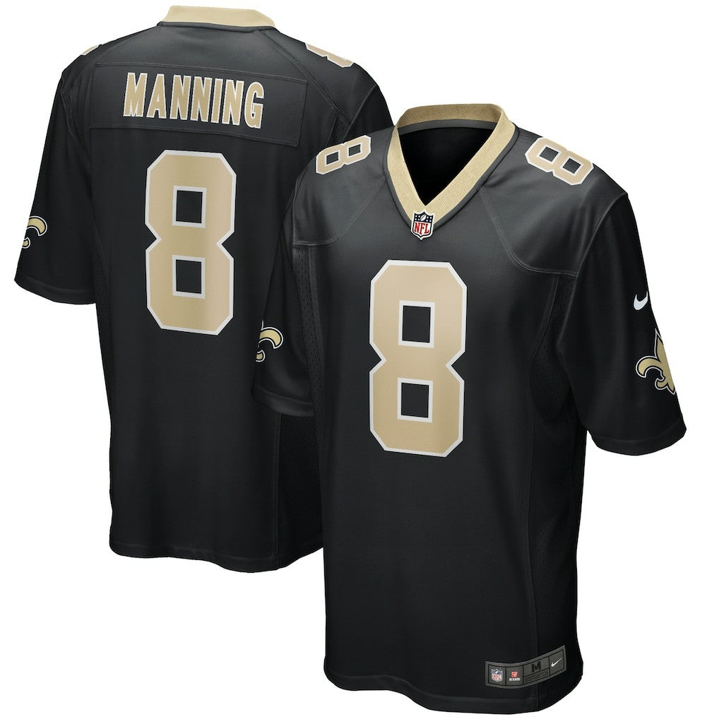 Archie Manning New Orleans Saints Game Retired Player Jersey - Black - Nike