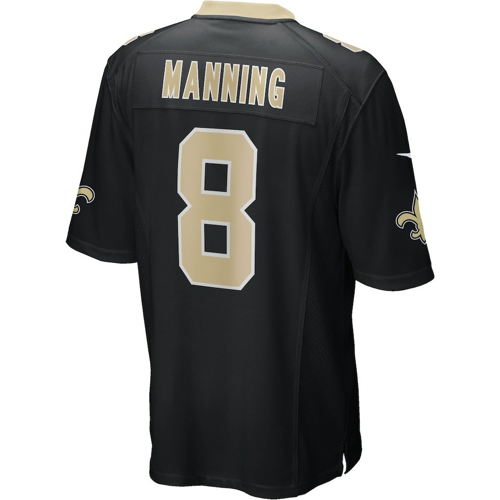 Archie Manning New Orleans Saints Game Retired Player Jersey - Black - Nike
