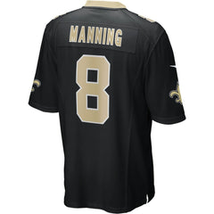 Archie Manning New Orleans Saints Game Retired Player Jersey - Black - Nike