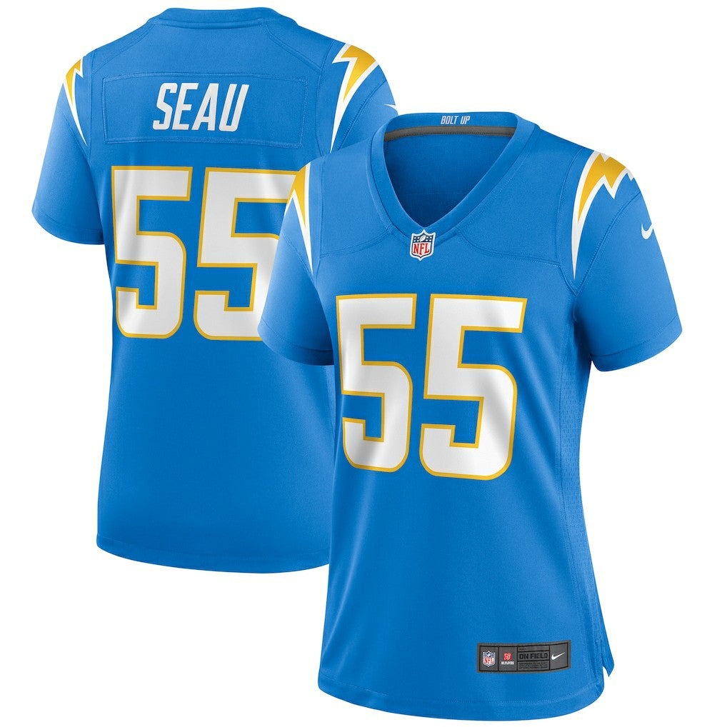 Junior Seau Los Angeles Chargers Women's Game Retired Player Jersey - Powder Blue - Nike