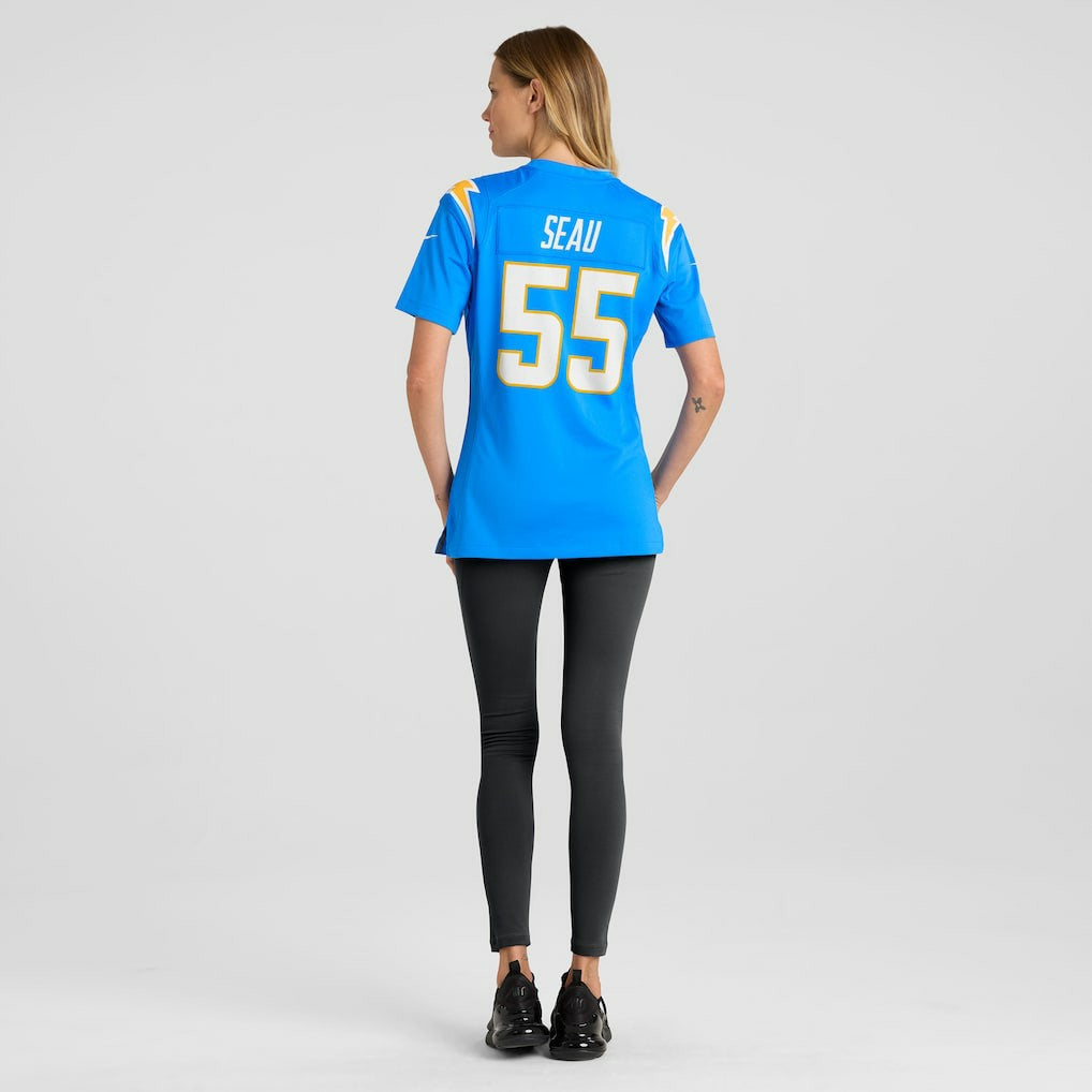 Junior Seau Los Angeles Chargers Women's Game Retired Player Jersey - Powder Blue - Nike