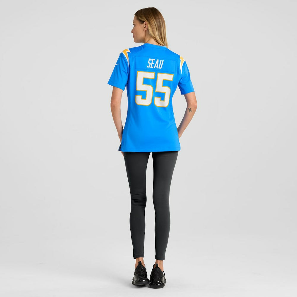 Junior Seau Los Angeles Chargers Women's Game Retired Player Jersey - Powder Blue - Nike