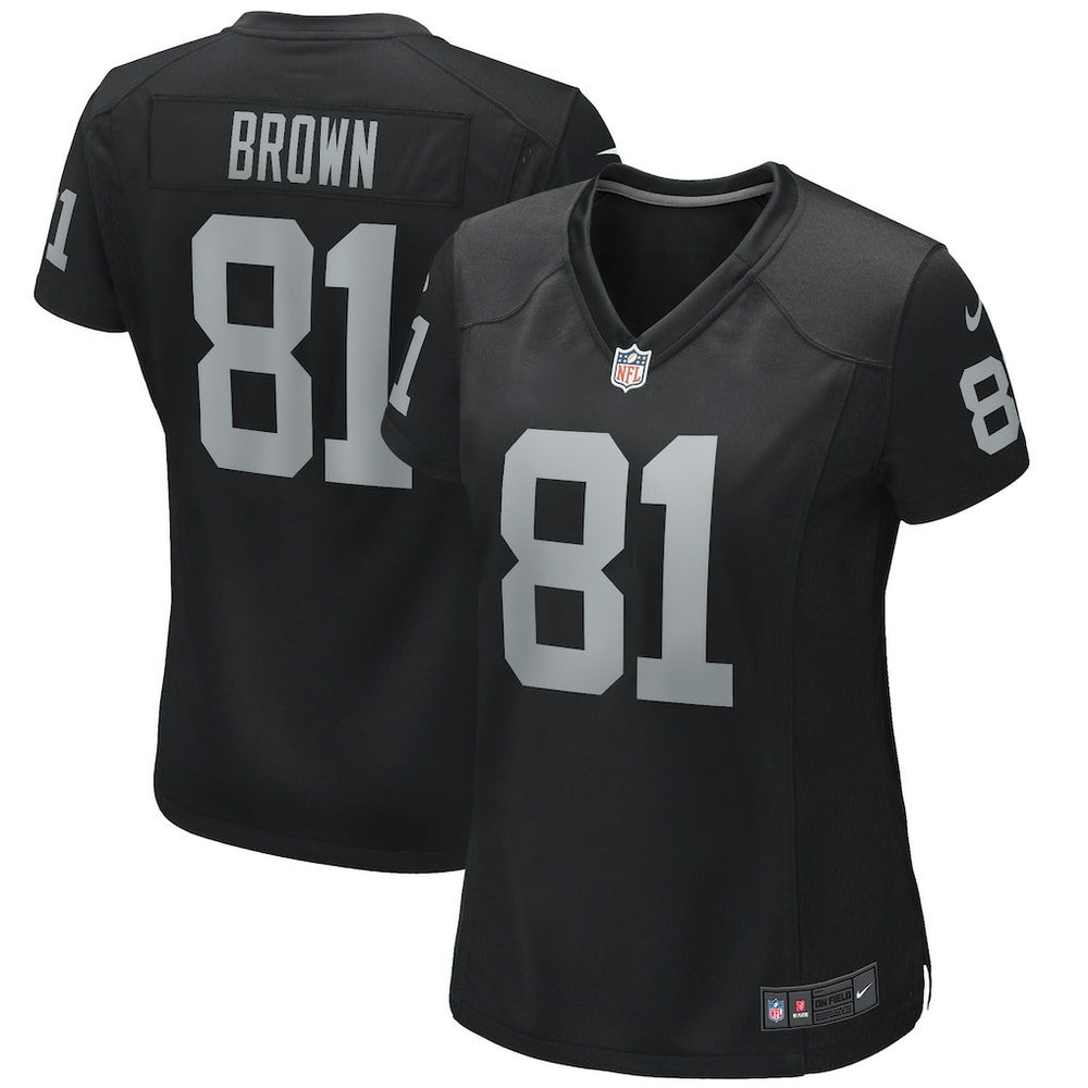 Tim Brown Las Vegas Raiders Women's Game Retired Player Jersey - Black - Nike
