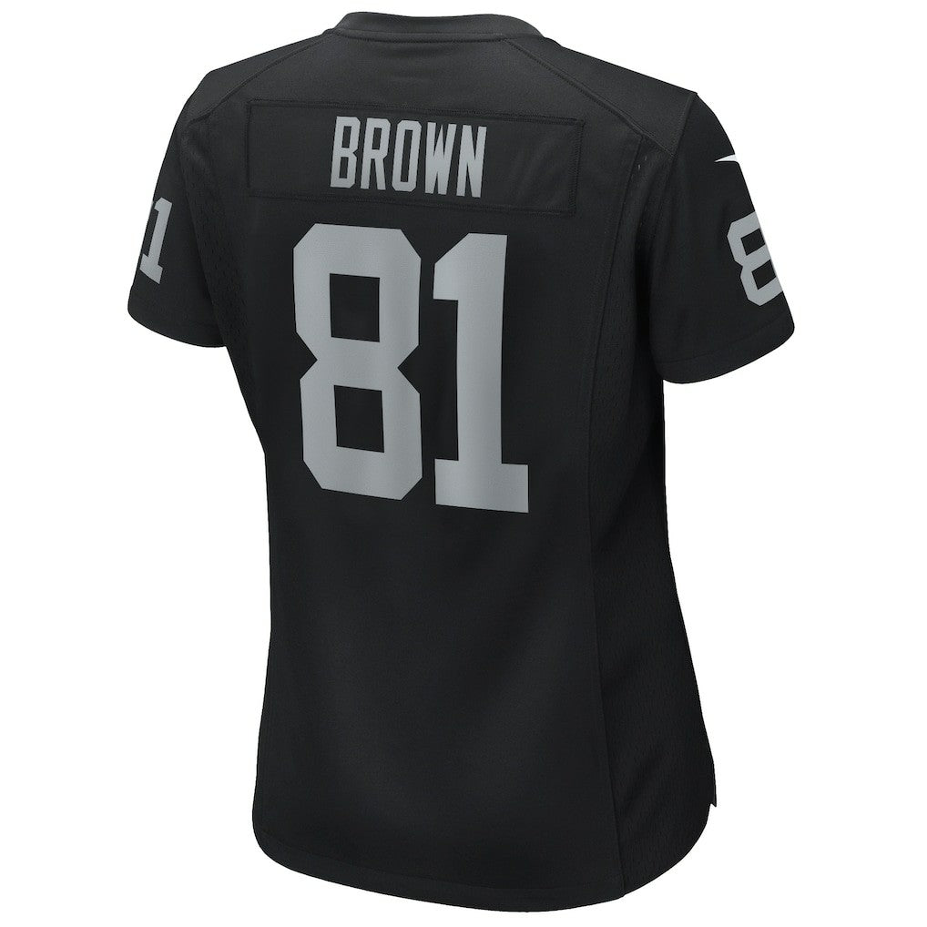 Tim Brown Las Vegas Raiders Women's Game Retired Player Jersey - Black - Nike