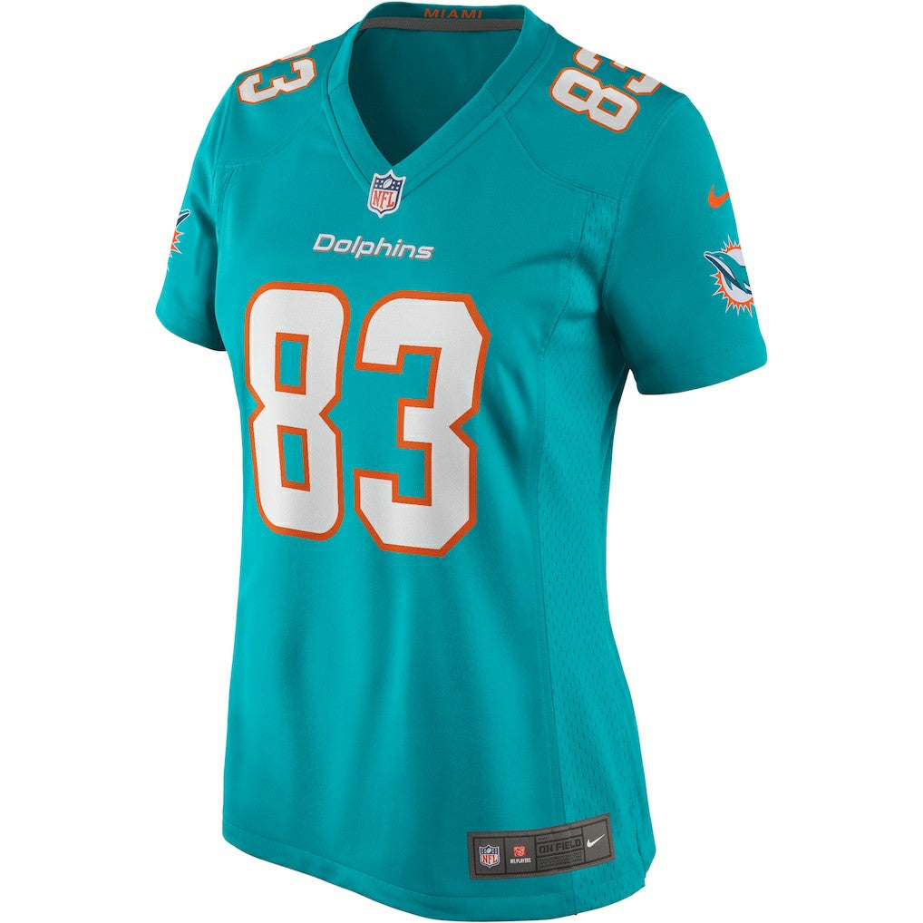 Mark Clayton Miami Dolphins Women's Game Retired Player Jersey - Aqua - Nike