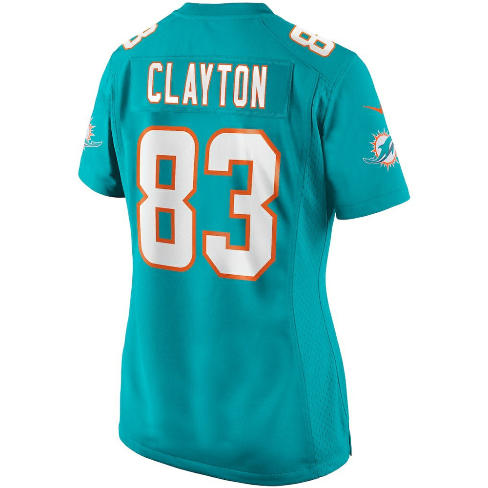 Mark Clayton Miami Dolphins Women's Game Retired Player Jersey - Aqua - Nike