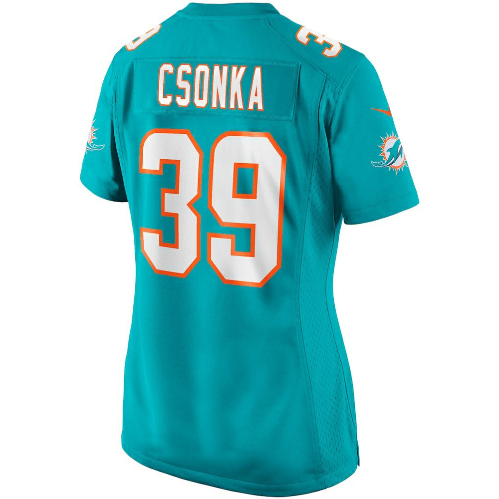 Larry Csonka Miami Dolphins Women's Game Retired Player Jersey - Aqua - Nike