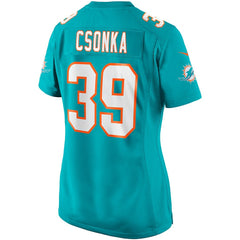 Larry Csonka Miami Dolphins Women's Game Retired Player Jersey - Aqua - Nike