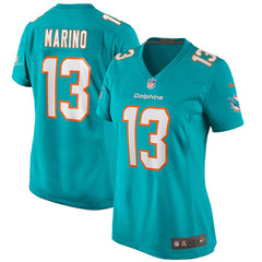 Dan Marino Miami Dolphins Women's Game Retired Player Jersey - Aqua - Nike