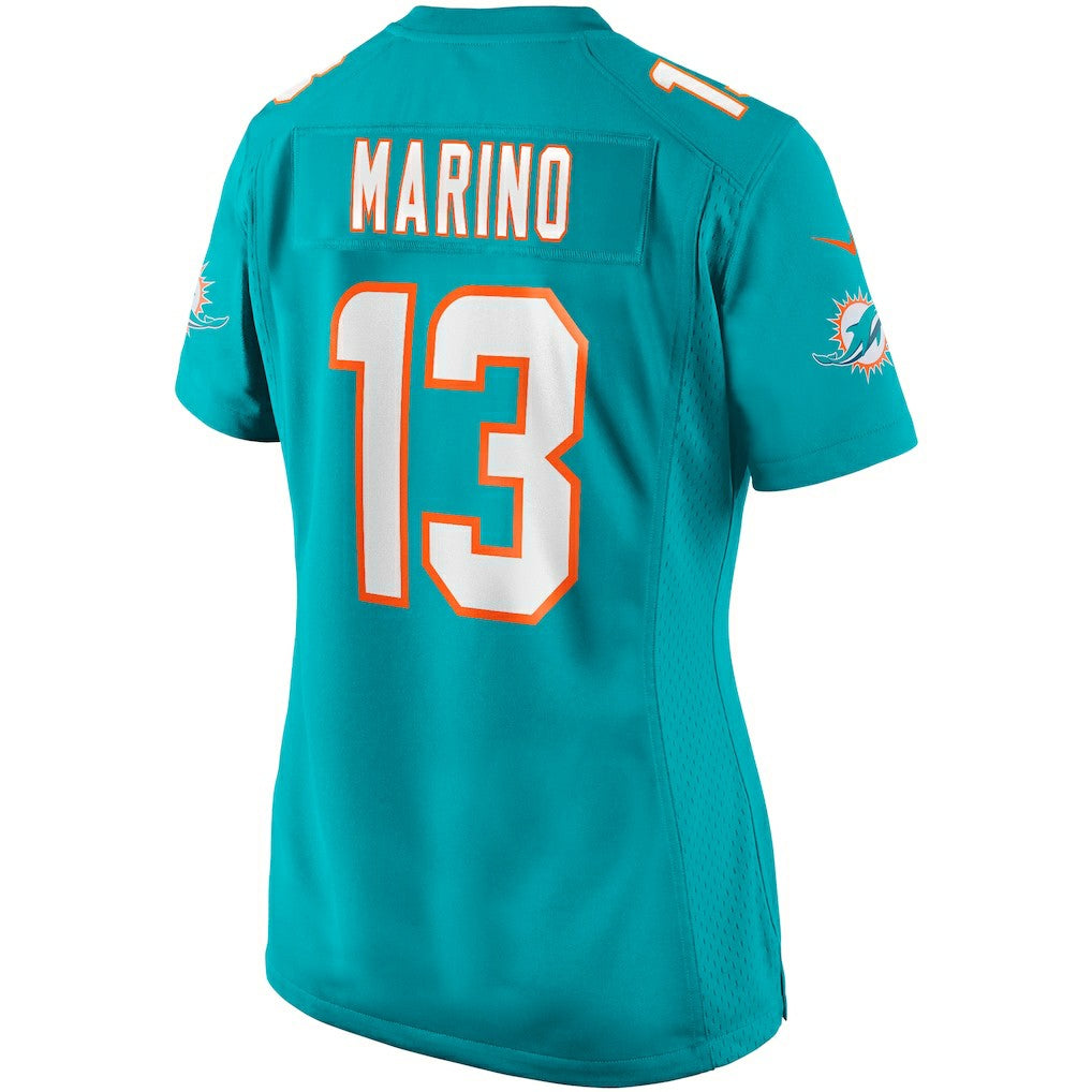 Dan Marino Miami Dolphins Women's Game Retired Player Jersey - Aqua - Nike