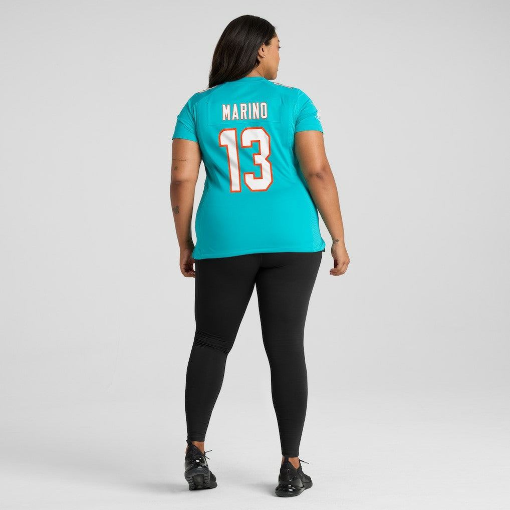 Dan Marino Miami Dolphins Women's Game Retired Player Jersey - Aqua - Nike
