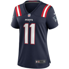 Drew Bledsoe New England Patriots Women's Game Retired Player Jersey - Navy - Nike