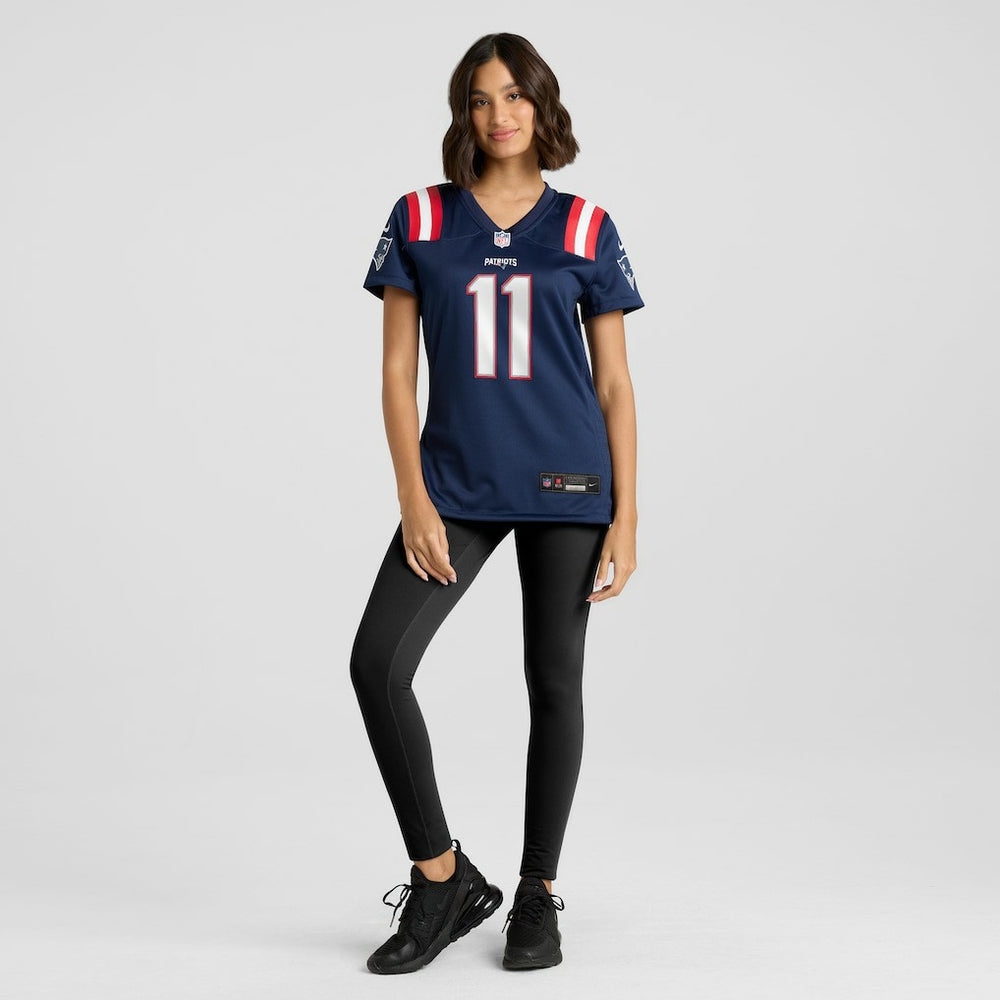 Drew Bledsoe New England Patriots Women's Game Retired Player Jersey - Navy - Nike