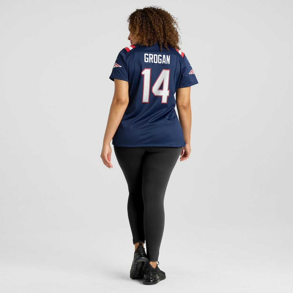 Steve Grogan New England Patriots Women's Game Retired Player Jersey - Navy - Nike