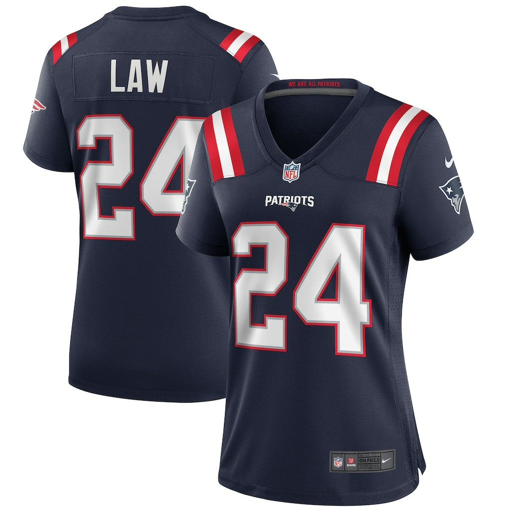 Ty Law New England Patriots Women's Game Retired Player Jersey - Navy - Nike